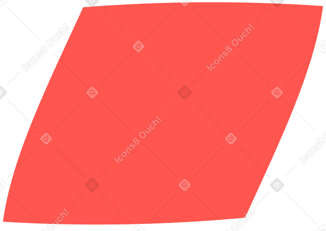 parallelogram red PNG, SVG