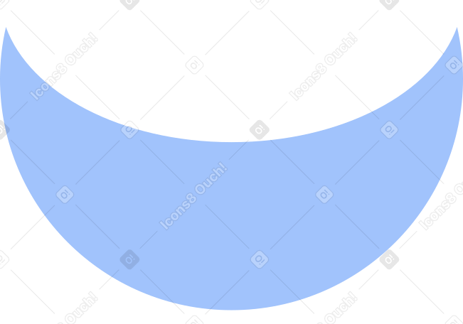 crescent blue Illustration in PNG, SVG
