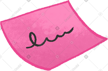 Pink note PNG, SVG