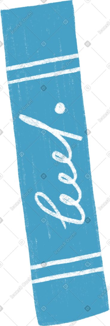 Blue book with inscription PNG, SVG