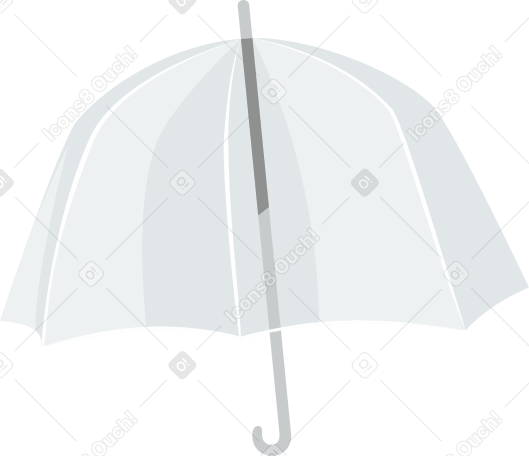 gray translucent umbrella cane PNG, SVG