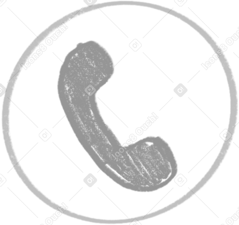 gray phone icon PNG、SVG