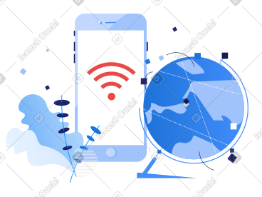 全球附近有 wifi 的电话 PNG, SVG