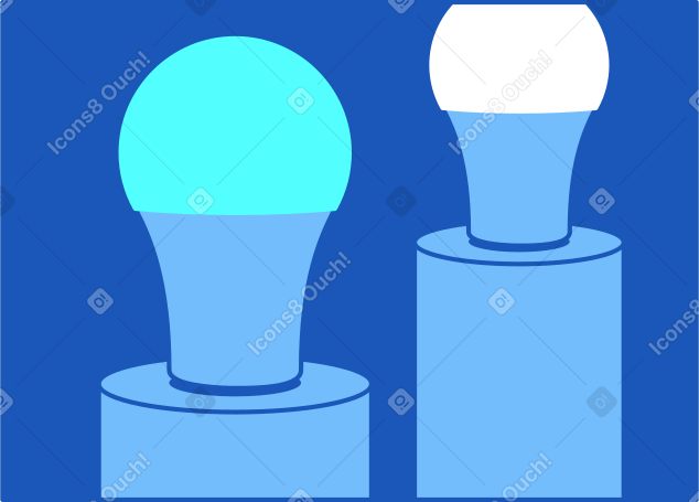 Quadro com lâmpadas PNG, SVG
