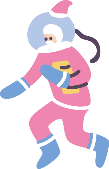 Babbo natale astronauta PNG, SVG