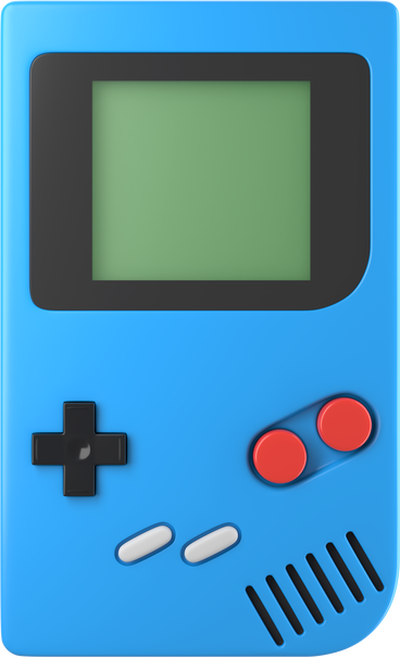 game boy front view PNG, SVG