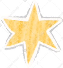 little yellow star PNG, SVG