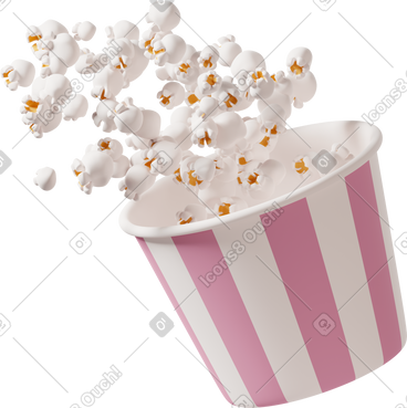 Popcorn bowl PNG, SVG