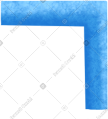 Blue corner PNG, SVG