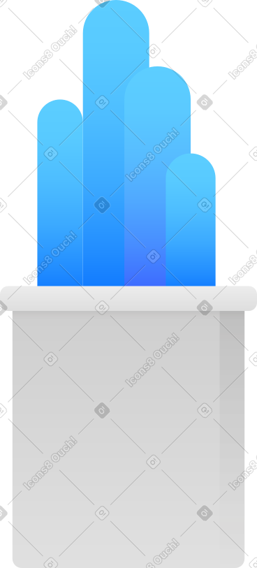 Blue plant PNG, SVG