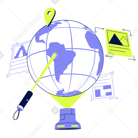Aprendendo geografia com um globo virtual PNG, SVG