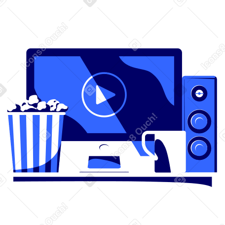 Cinema at home PNG, SVG