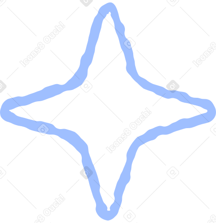 blue star Illustration in PNG, SVG