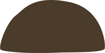Brown semicircle PNG、SVG