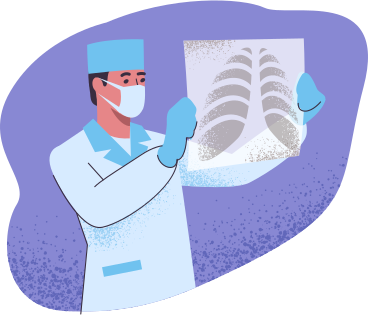 Surgeon looking at x-ray PNG, SVG