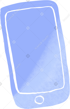 blue smartphone Illustration in PNG, SVG