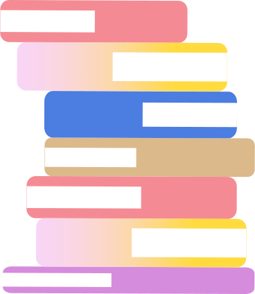 seven books PNG, SVG