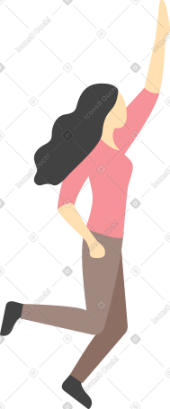 快乐跳跃的女人 PNG, SVG