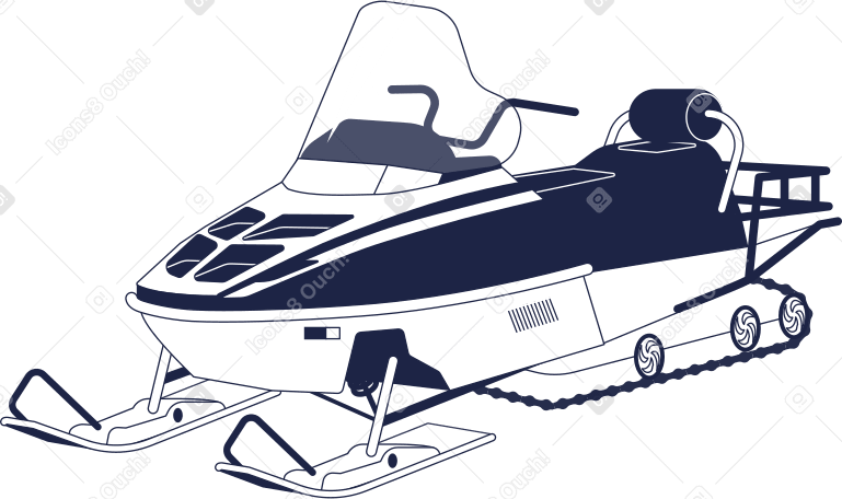 snowmobile Illustration in PNG, SVG