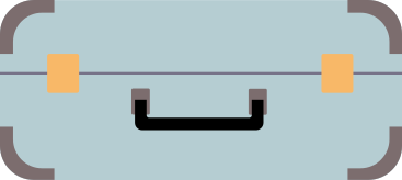 gray suitcase PNG, SVG
