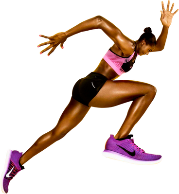 Running woman PNG, SVG