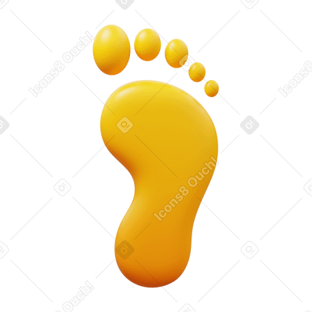 3D foot в PNG, SVG