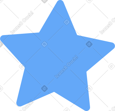 Star rounded PNG, SVG