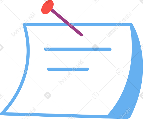 note with button Illustration in PNG, SVG