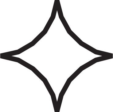 quadrangular star in troke PNG, SVG