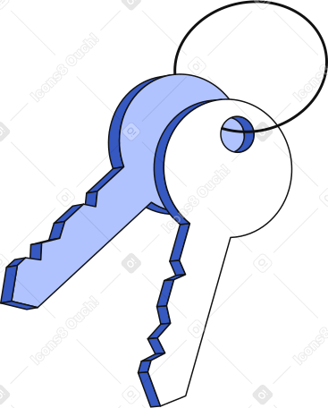 keys Illustration in PNG, SVG
