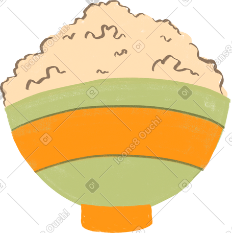 bowl of rice PNG, SVG