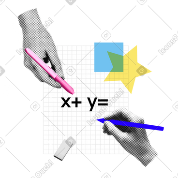 Tutoring – solving a maths problem  PNG, SVG