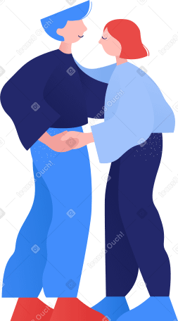 Casal se abraçando PNG, SVG