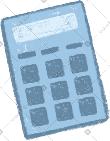 blue calculator PNG, SVG