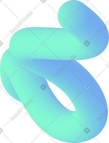 blue curved shape PNG, SVG