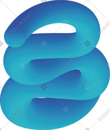 Blue curved shape PNG, SVG