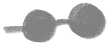 gray round glasses PNG, SVG