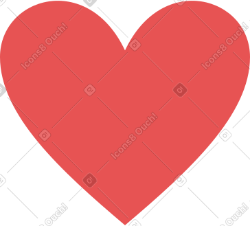 Red heart PNG, SVG