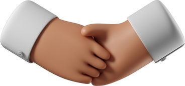 Handshake of tanned skin hands PNG, SVG