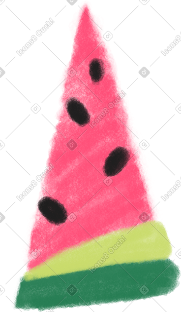 Piece of watermelon PNG, SVG