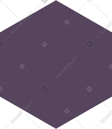 Purple hexagon PNG, SVG