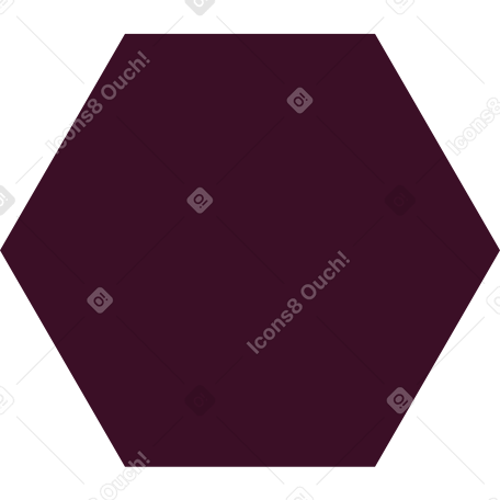 hexagon brown PNG, SVG