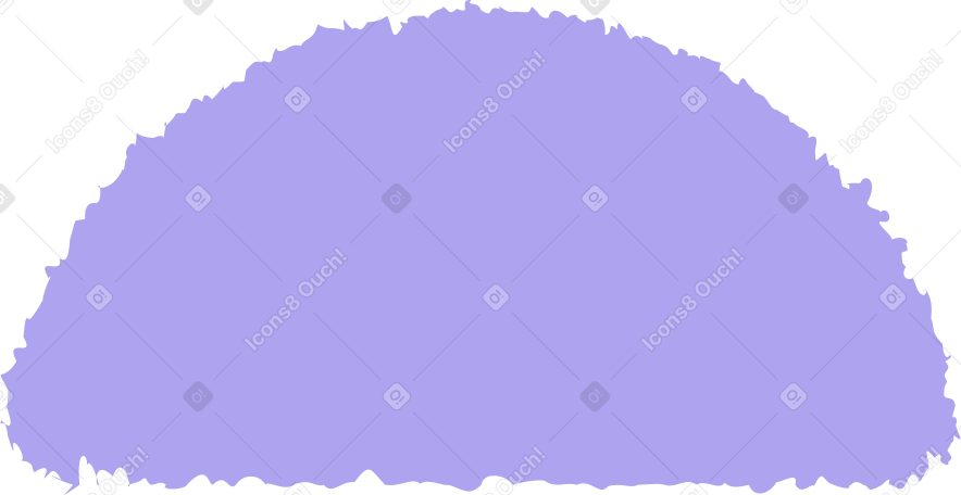 semicircle purple PNG, SVG