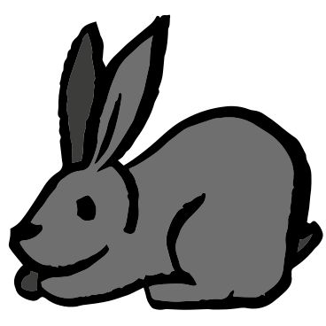 Hase liegt PNG, SVG