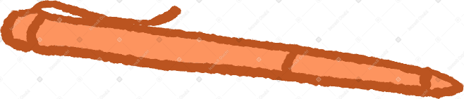 orange pen PNG、SVG