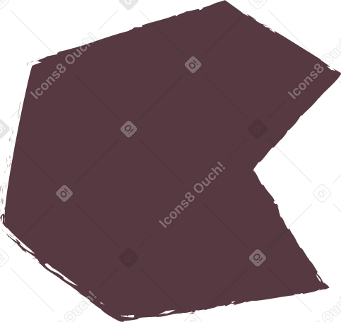 dark brown polygon Illustration in PNG, SVG