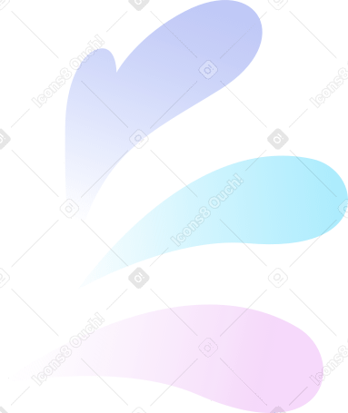 gotas voladoras decorativas PNG, SVG