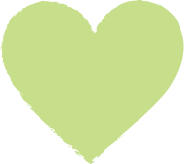 Light green heart PNG、SVG