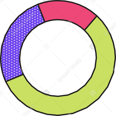 round chart Illustration in PNG, SVG