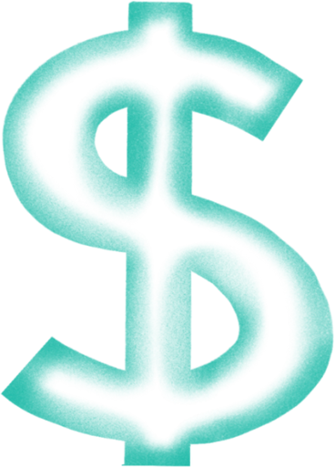 gardient dollar sign PNG, SVG